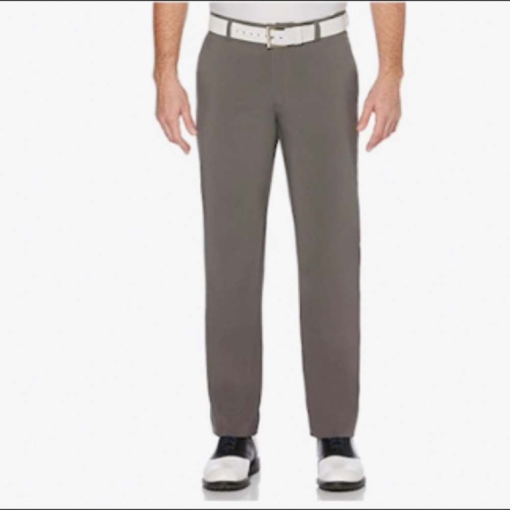 Men’s Jack Nicklaus Solid Golf Pants with Active Waistband, Iron Gate (Grey)